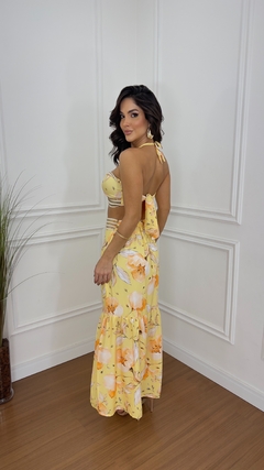 Conjunto Zafira Floral Fundo Amarelo na internet