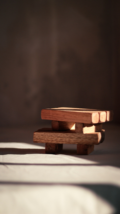Deck de madera curada y barnizada - comprar online