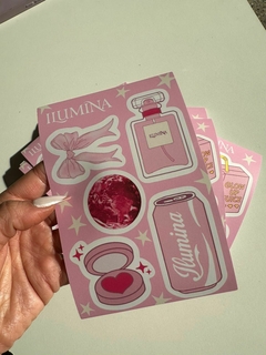 Plancha de stickers ilumina en internet