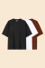Pack remeras oversize premium puro algodón x3 - [Colores a elección] - comprar online