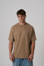 Remera Oversize Costuras Beige - comprar online