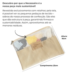 Necessaire Retecer Bege na internet