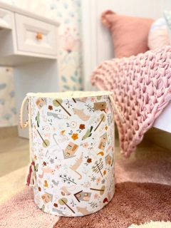 Cesto Organizador Estruturado Canteiro M - Retecer - Artesanal e Sustentável, Cestos para organizar a casa toda, brinquedos lúdicos e presentes