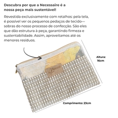 Necessaire Retecer Trama Offwhite na internet