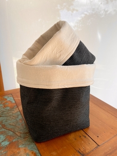 kit Cesto Cachepot Prático Preto na internet