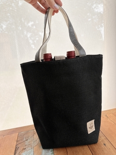 Bolsa Preta para Vinho e Taça Seriema - comprar online