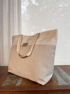 Bolsa Praia Bege Cinza - loja online