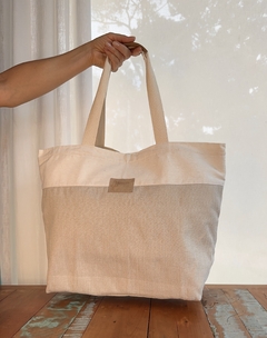 Bolsa Praia Bege 2 - Retecer - Artesanal e Sustentável, Cestos para organizar a casa toda, brinquedos lúdicos e presentes