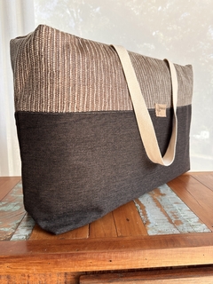 Bolsa Grande de Viagem para Enxoval Roupas de Cama e Banho Marrom - loja online