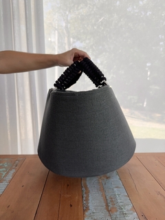 Cesto Balaio G Preto Fosco - Retecer - Artesanal e Sustentável, Cestos para organizar a casa toda, brinquedos lúdicos e presentes