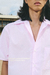 Camisa Boxy Linaje Rosa Rayada - tienda online