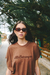 Sudadera Boxy Trama Chocolate