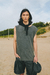 Sudadera Reg. Trama Rust. Gris Acid