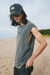 Sudadera Reg. Trama Rust. Gris Acid - comprar online