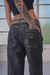 Jean Baggy Straight Reencuentro Negro (UNISEX) - Vita