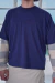 Remera Boxy Manuscrito Azul - Vita