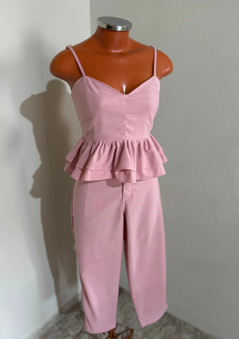 Calça - Linho ROSA | REF 059