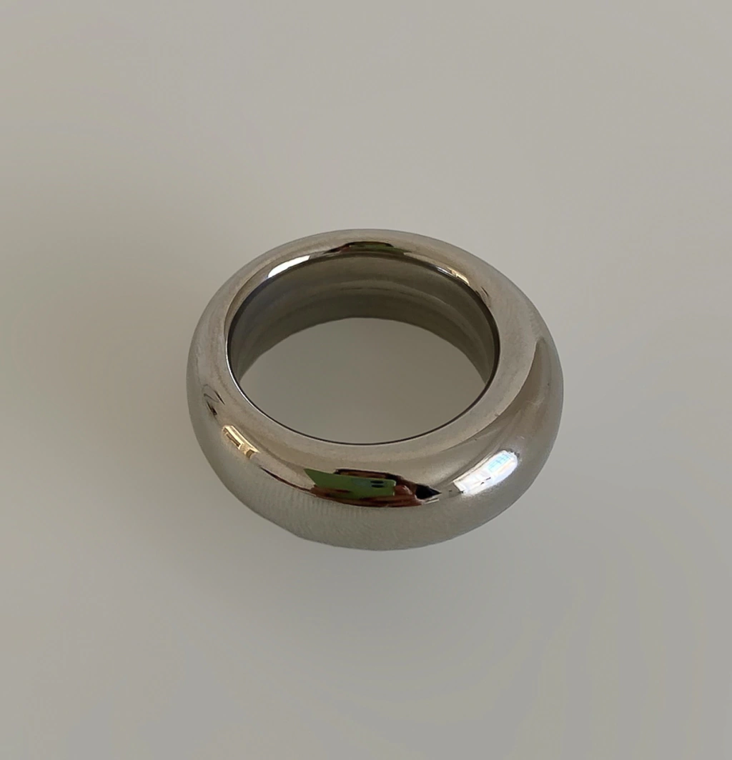 Chunky silver ring