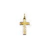 Pingente cruz trabalhada em ouro 18k (060)