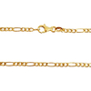 Corrente elo 3 em 1 60cm em ouro 18k (350)