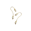 Brinco anzol em ouro 18k com pérola (450)