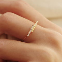 Anel em ouro 18k com zircônia (160) - comprar online