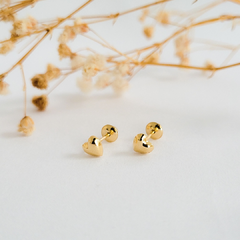 Brinco infantil coração em ouro 18k (045) - comprar online