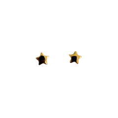 Brinco infantil estrela em ouro 18k (0,35)