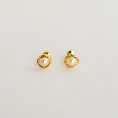 Brinco infantil em ouro 18k com pérola (050) - comprar online