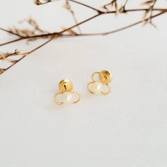 Brinco infantil em ouro 18k com pérola (055) - comprar online