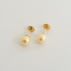 Brinco infantil em ouro 18k com pérola (055) - comprar online