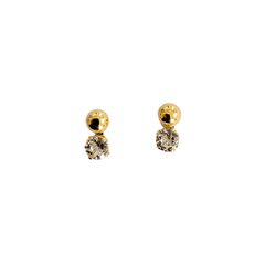 Brinco infantil em ouro 18k com zircônia (060)