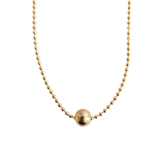 Colar círculos em prata 925 com banho de ouro 18k