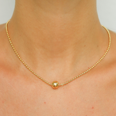 Colar círculos em prata 925 com banho de ouro 18k - comprar online