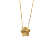 Colar flor em prata 925 com banho de ouro 18k