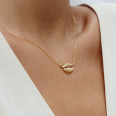 Colar elo português com concha em ouro 18k (215) - comprar online