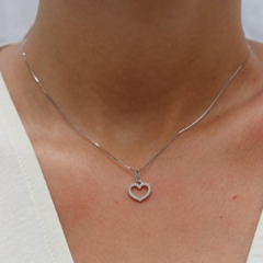 Colar elo veneziano com coração em ouro 18k (170) - comprar online