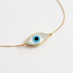 Pulseira olho grego em ouro 18k e madrepérola (215) na internet