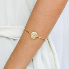 Bracelete São Bento em prata 925 com banho de ouro 18k - comprar online
