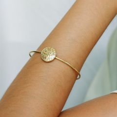 Bracelete São Bento em prata 925 com banho de ouro 18k - Joalheria Exata