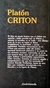 Critón - Platón (Bilingüe) - comprar online