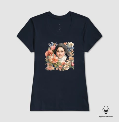Camiseta Algodão Peruano Santa Teresinha (Thérèse & Design 005) - Thérèse & Design