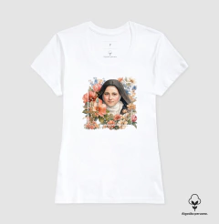 Camiseta Algodão Peruano Santa Teresinha (Thérèse & Design 005) na internet