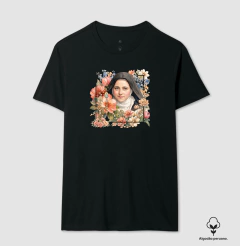 Camiseta Algodão Peruano Santa Teresinha (Thérèse & Design 005) - loja online