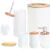 Kit de banheiro 6 peças - Tampa em bambu - Multitude - Utensílios Domésticos para Cozinha, Banheiro e Decoração | Loja de Varejo