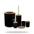 Kit de banheiro 6 peças - Tampa em bambu na internet