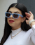 Óculos de Sol Fany Azul - Versátil Glasses  |  Óculos de Sol