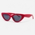 Óculos de Sol Felix Vermelho C3 - Versátil Glasses  |  Óculos de Sol