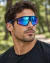 Óculos de Sol Rush Preto/Azul Claro - C5 - Versátil Glasses  |  Óculos de Sol