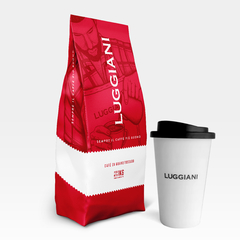 Cafe En Grano Luggiani Rosso 1kg. + Vaso Reutilizable - comprar online